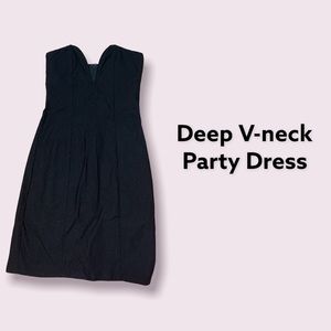 Sexy Deep V-neck dress